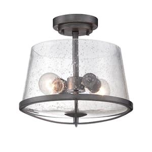 SMRTLite By NBG HOME 15 75 In Brushed Nickel Integrated LED Semi Flush