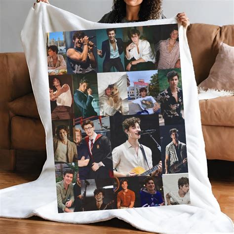 Shawn Mendes Blanket Velveteen Plush Blanket All Over Print Shawn