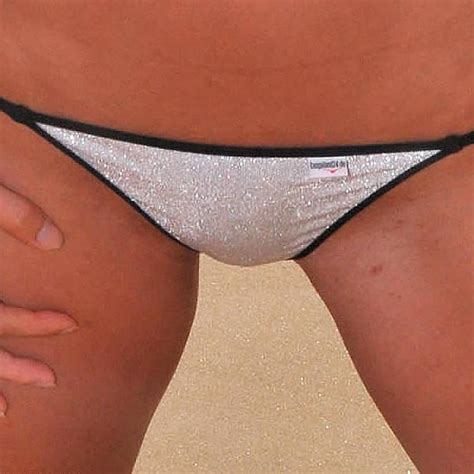 Tangaland String Bikini Large String Tanga Holo Silver Etsy Australia