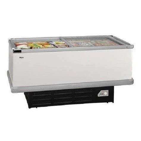 White Haier Hcf Igt Glass Top Island Freezer Cooler Ltrs At Best