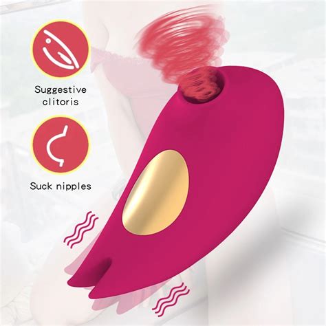 10 Frequency Mini Female Vibration Sucking Nipples Licking Clit Simulator Sucking Massager