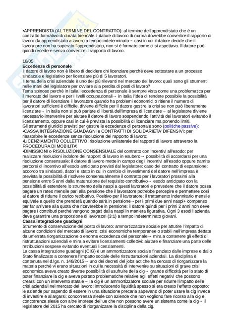 Riassunto Esame Diritto Del Lavoro Prof Battista Leonardo Libro