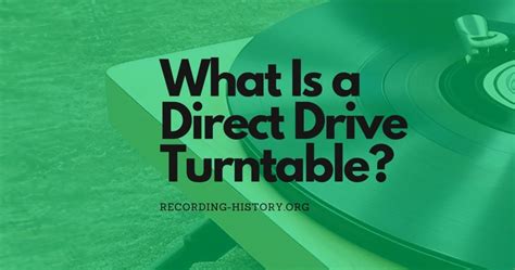 What Is a Direct Drive Turntable? | Know the Facts