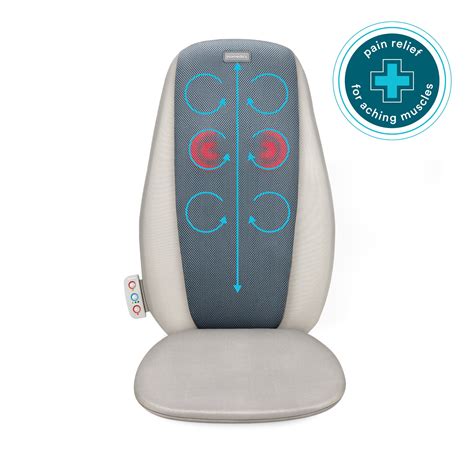 Homedics Full Back Heated Chair Massager Easy Knead Shiatsu Massage