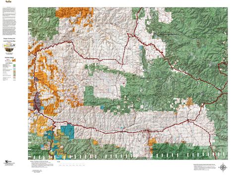 Oregon Hunting Unit 47 Northside Land Ownership Map By Huntdata Llc