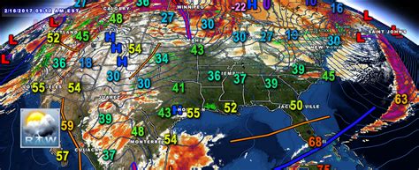 Ralph's Tropical Weather-RTW: SATELLITE AND TEMPERATURE MAP ACROSS THE U.S.