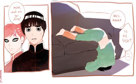 Rock Lee X Gaara Rock Lee Naruto Naruto Comic Anime Funny