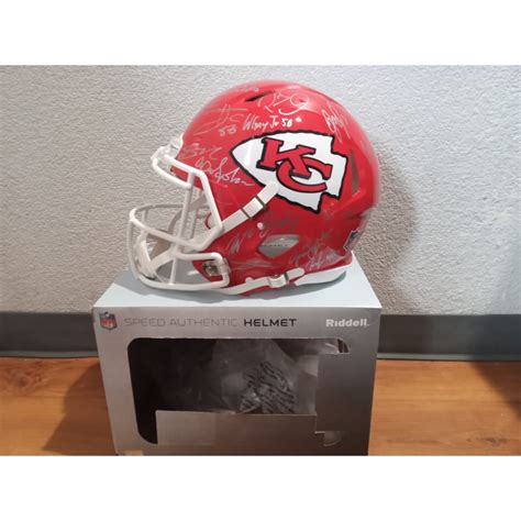 Kansas City Chiefs 2023 24 Super Bowl champions Riddell Speed authenti ...