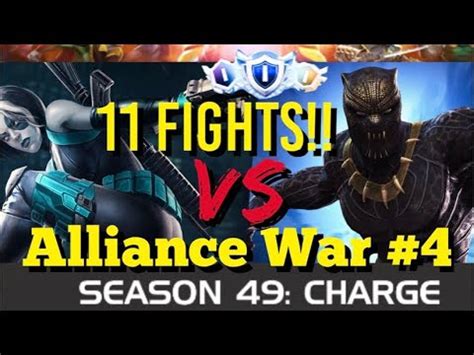 MCOC Alliance War Season 49 War 4 11 FIGHTS Domino Vs