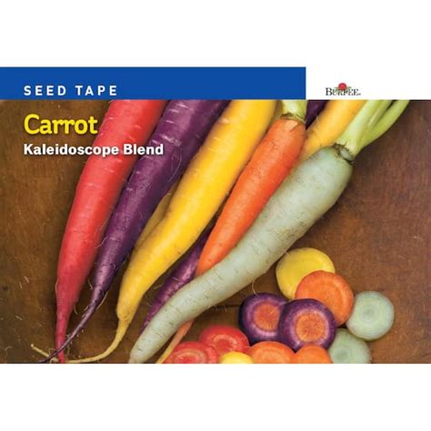 Burpee Seed Tape Carrot Kaleidoscope Blend Seed 53057 The Home Depot