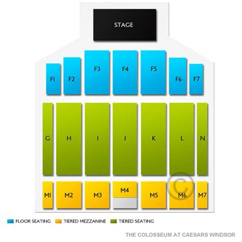 Caesars Windsor Seating Chart