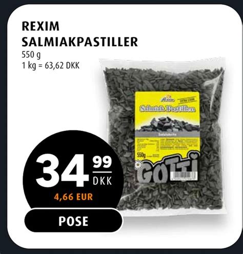 REXIM SALMIAKPASTILLER Tilbud Hos Scandinavian Park