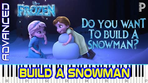 Do You Wanna Build A Snowman Piano Sheet Music YouTube