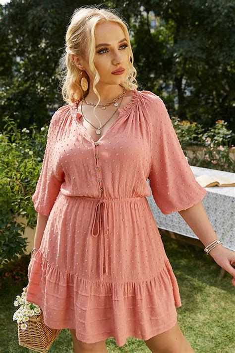 Robe Champ Tre Courte Grande Taille Charme Champ Tre