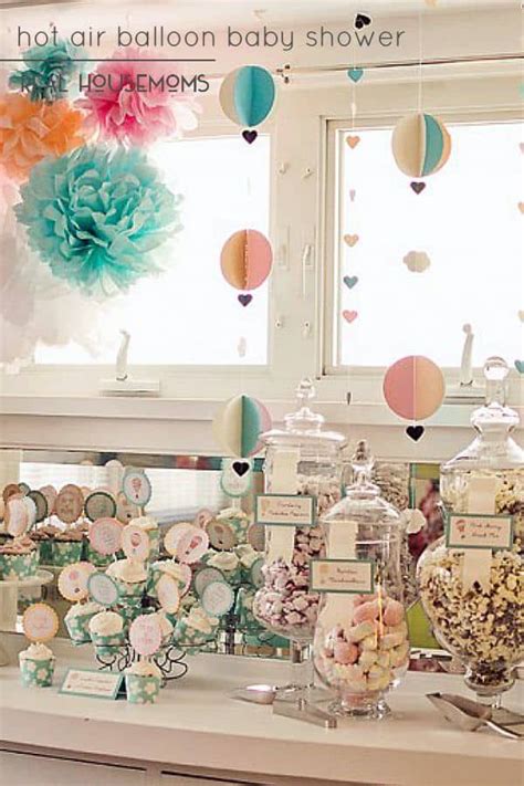 Hot Air Balloon Baby Party Theme At Eileen Porras Blog