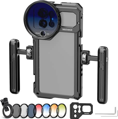 NEEWER S23 Ultra Phone Cage Video Rig With Dual Side Handle Grips 17mm