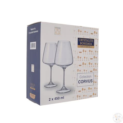 Набор бокалов для вина Crystalite Bohemia Corvus/naomi (450 мл) | отзывы