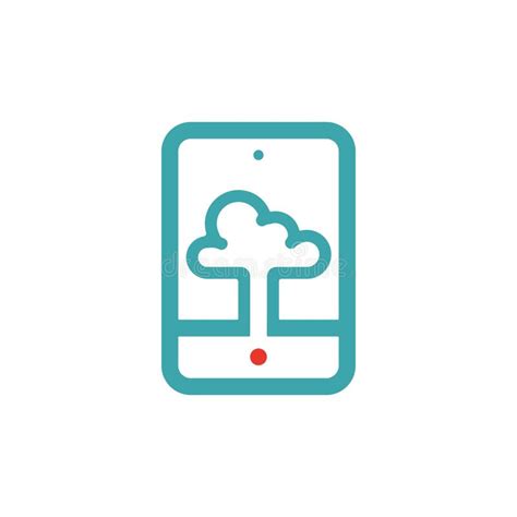 Vector Illustration Of Tablet Pc And Cloud Computing Icon Stock Vector