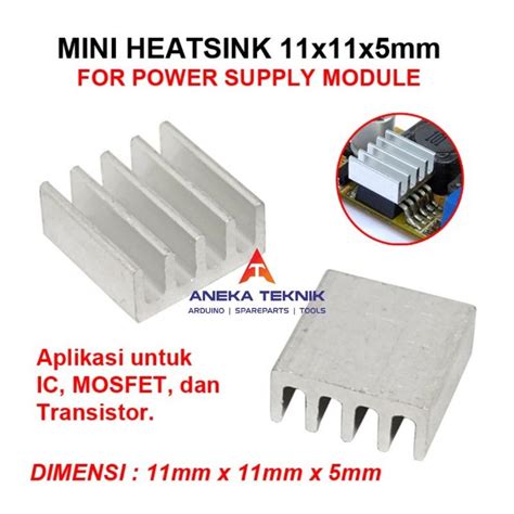 Jual Mini Heatsink Aluminium Pendingin X X Mm Ic Modul Power