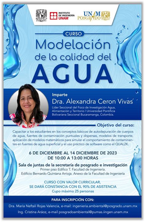 Curso Modelación de la calidad del agua IIUNAM Agua org mx