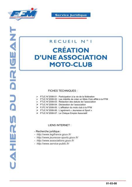 Les Fiches Techniques Ligue Motocycliste Des Pays De La Loire