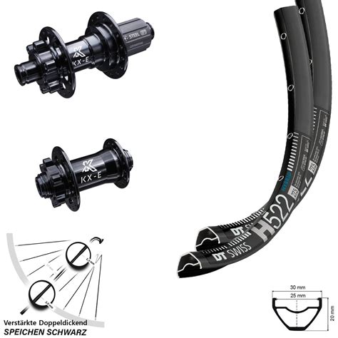 Laufradsatz Zoll Kx E Nabe Schwarz Disc Dt Swiss H E Bike