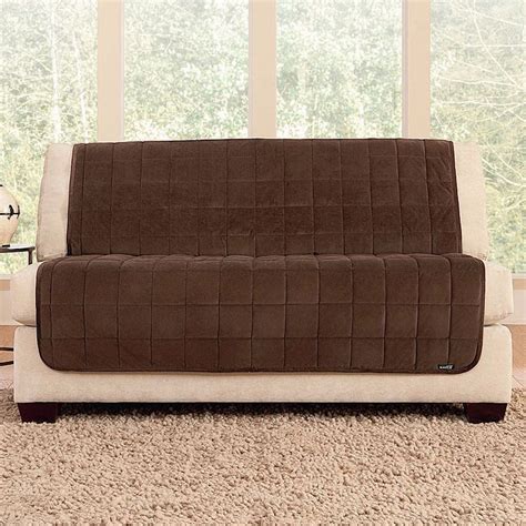 Sure Fit Deluxe Comfort Armless Loveseat Slipcover | Slipcovers ...