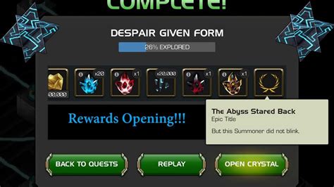 Rewards Opening Completion Of Abyss Of Legends Mcoc Marvel Contest Of Champions Youtube