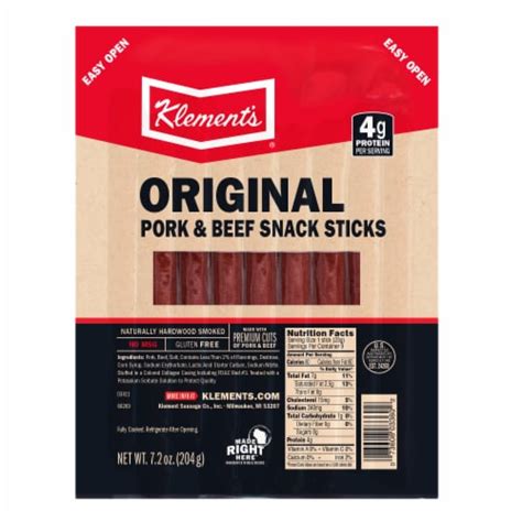 Klement S® Original Beef And Pork Snack Sticks 7 2 Oz Pick ‘n Save