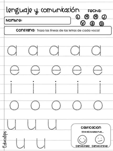 Pin By Lourdes On Vocales Grafías Kindergarten Works Vowel Activities Preschool Learning