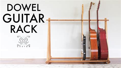 Building A MULTI Guitar Rack From Dowels PLANS And TEMPLATE Available