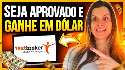 TEXTBROKER Trabalho De Digitador Online Home Office No TEXTBROKER