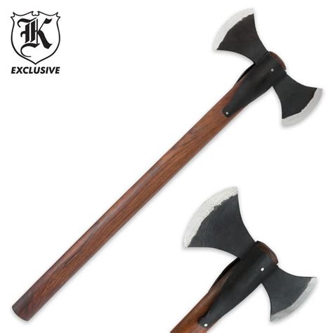 Hand Forged Double Head Axe Knives And Swords At The Lowest