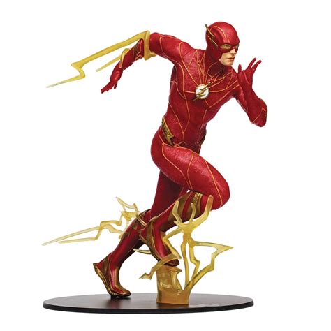 Dec228717 Dc Flash Movie Speed Force Flash 12in Statue Cs Net