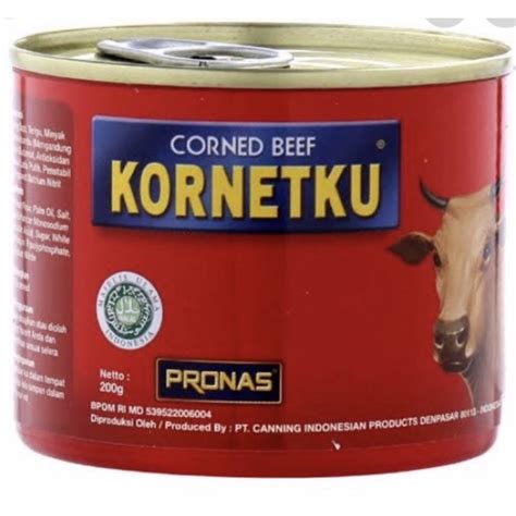 Jual Kornet Daging Sapi Kornetku Corned Beef Gram Pronas Shopee