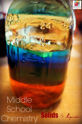 Free Printable Middle School Chemistry Solids And Liquids Education