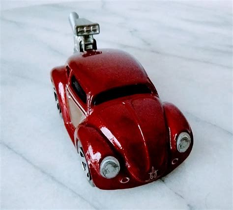 Miniatura Metal Hot Wheels Vw Bettle Tooned Fusca Usado Taffy Shop Brech De