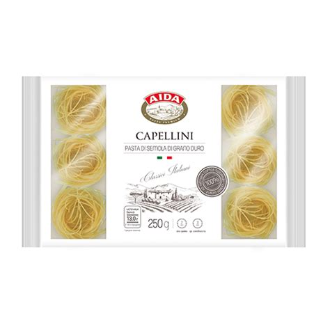 Макаронные изделия AIDA Capellini Гнезда Капеллини 250 г 4607072719456 ...