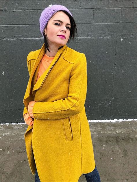 Mustard Yellow Outfit Yellow Coat Grey Coat Yellow Fashion Colorful