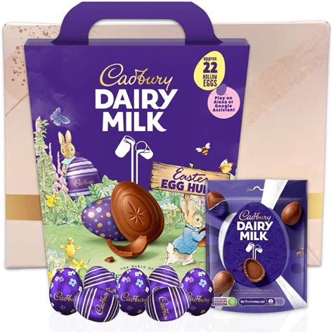 Easter Egg Hunt Chocolate Cadbury Easter Egg Hunt Pack 317g With Cadbury Mini Eggs Dairy Milk