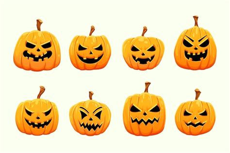 Premium Vector Pumpkin Happy Halloween Spooky Cartoon Illustration Vector