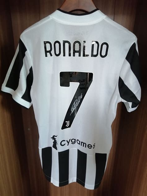 Signed Cristiano Ronaldo Jersey Juventus 2021 Football Soccer - Etsy