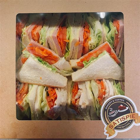 Triangle Sandwiches catering - SATISPIE BAKERY