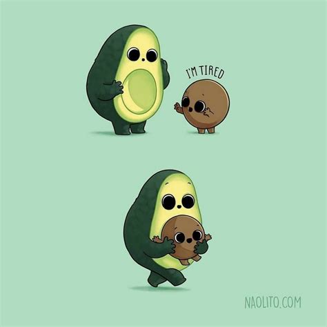 Kawaii Cute Avocado Wallpapers