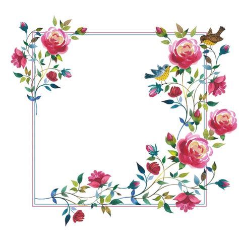 Wildflower Rose Flower Wreath In A Watercolor Style Isolated Stock