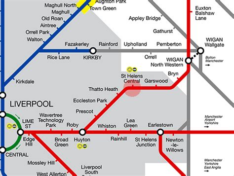 St Helens Central Station Map Liverpool Merseyrail