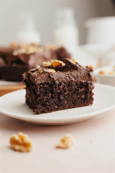 Simple Moist Chocolate Walnut Cake Alpine Ella