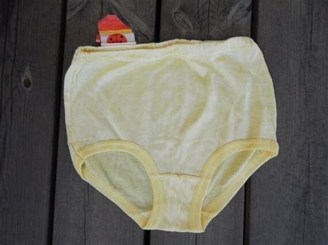 Nos Soviet Time Girls Lingerie Knickers Yellow Aceta Gem