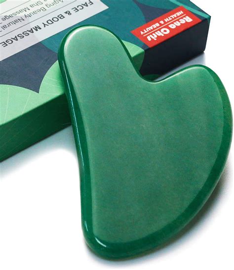 Buy Rena Chris Gua Sha Facial Tool Natural Jade Stone Guasha Board For