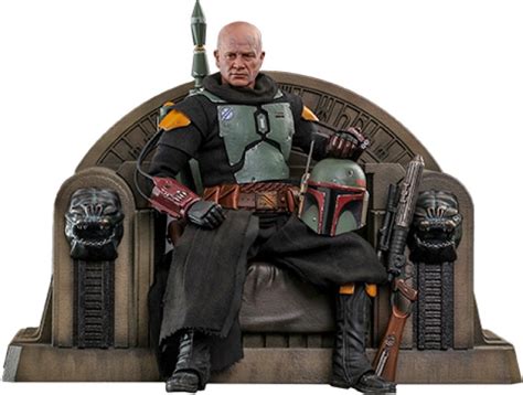 1 6 Scale Hot Toys Star Wars The Mandalorian Boba Fett Repaint Armour And Throne HT908858 TMS056
